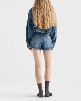 Prada Cropped Denim Jacket | Bloomingdale's Women