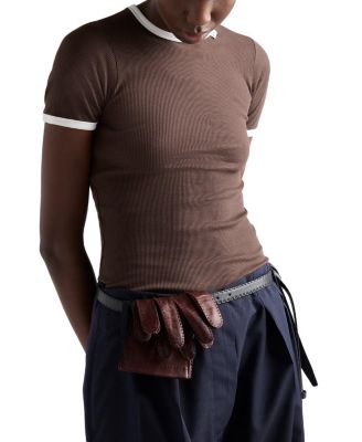  Ribbed Knit Top