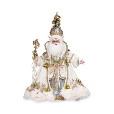 White Christmas Santa 30" Figurine