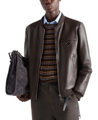 Reversible Nappa Leather Bomber Jacket