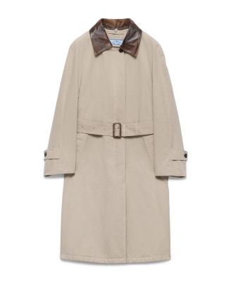 Single-Breasted Old Poplin Coat