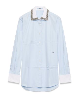  Embroidered Poplin Shirt