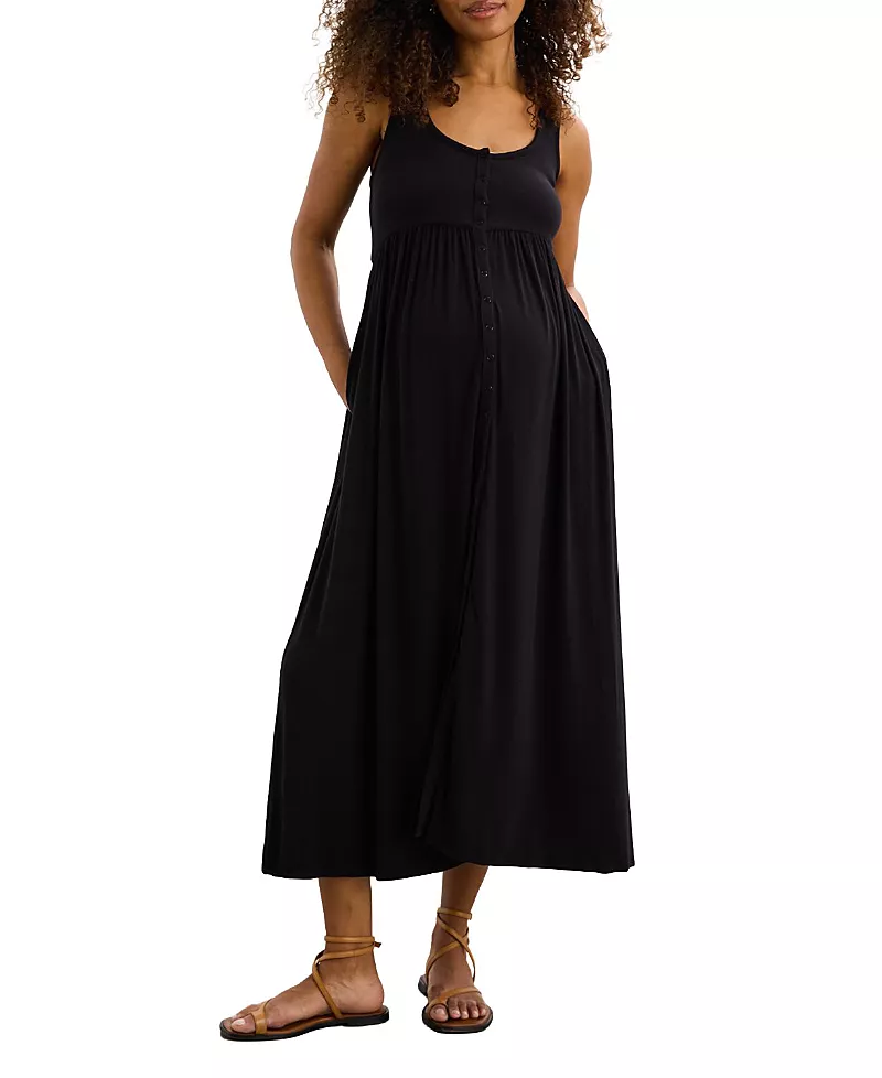 Hatch Collection The Softest Rib Nursing Tank Dress