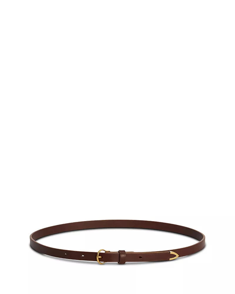 Jil Sander Women's Leather Pointed Metal Tip Belt