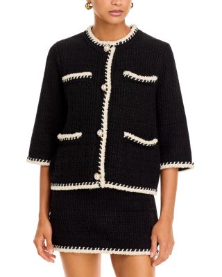 Three Quarter Sleeve Knitted Jacket