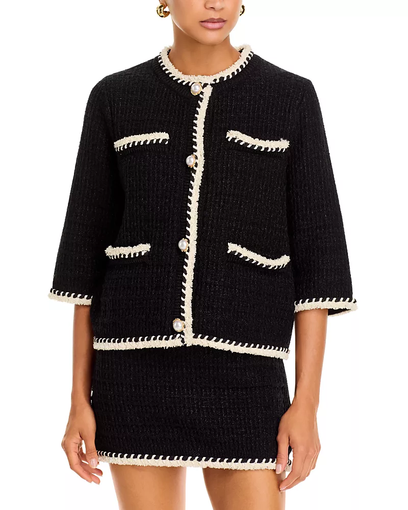 Essentiel Antwerp Three Quarter Sleeve Knitted Jacket