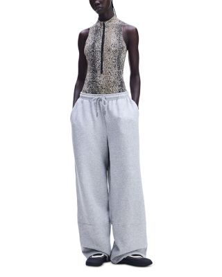 Oversized Drawstring Knee Sweatpants