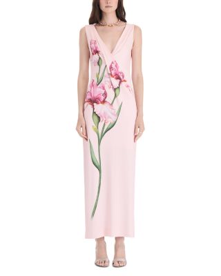 Painted Iris Jersey Dress