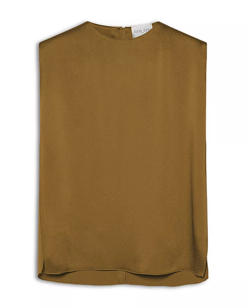 forte_forte Shiny Envers Satin Sleeveless Top
