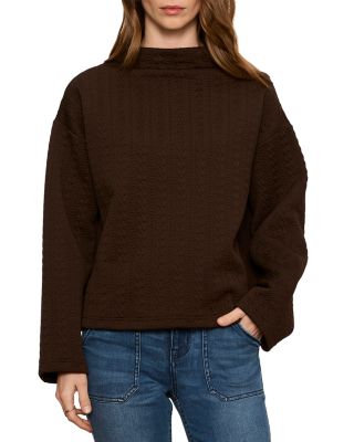 Sadie Quilted Funnel Neck Pullover