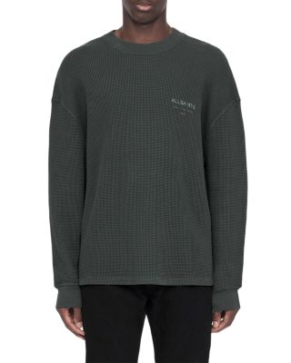 Allsaints Lex Waffle Cotton Logo Tee