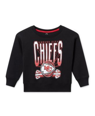 Unisex NFL Kansas City Chiefs Drop Shoulder Crew Fleece - Little Kid, Big Kid