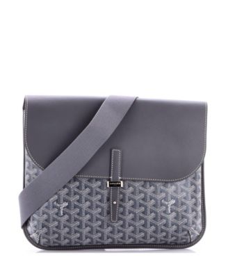   Coursier Messenger Bag Coated Canvas and Leather