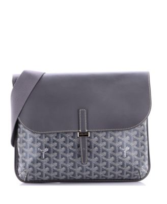   Coursier Messenger Bag Coated Canvas and Leather