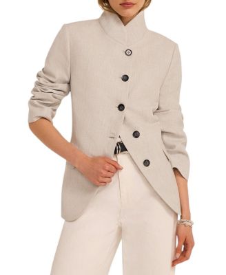  Women's High Neck Blazer