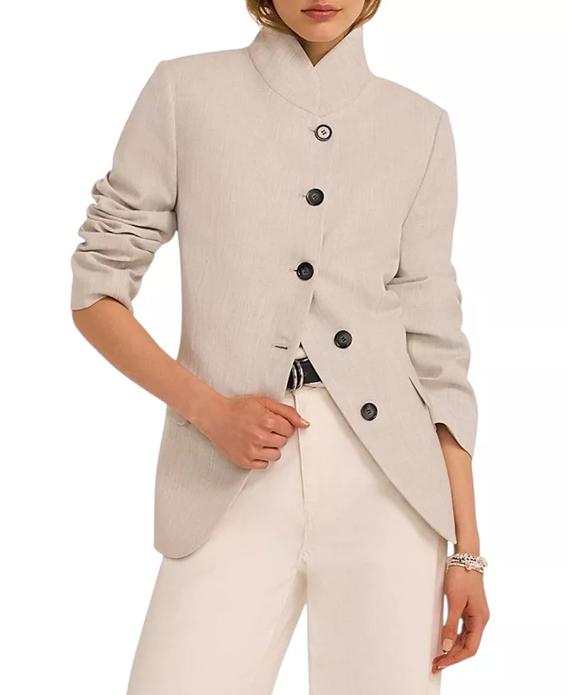 Mint Velvet Women's High Neck Blazer