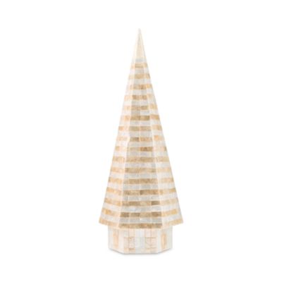 Mocha Check Capiz Medium Tree