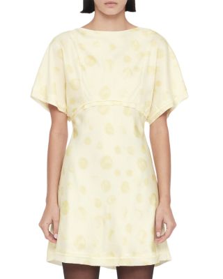 Serra Silk Blend Jacquard Mini Dress