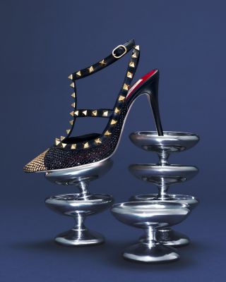 Women's Rockstud Studded Leather Stiletto Pumps - Exclusive