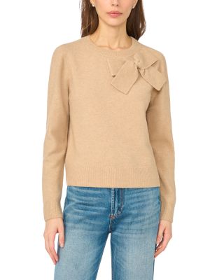 CeCe Bow Applique Crewneck Sweater