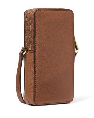 Jet Set Leather Zip Phone Crossbody