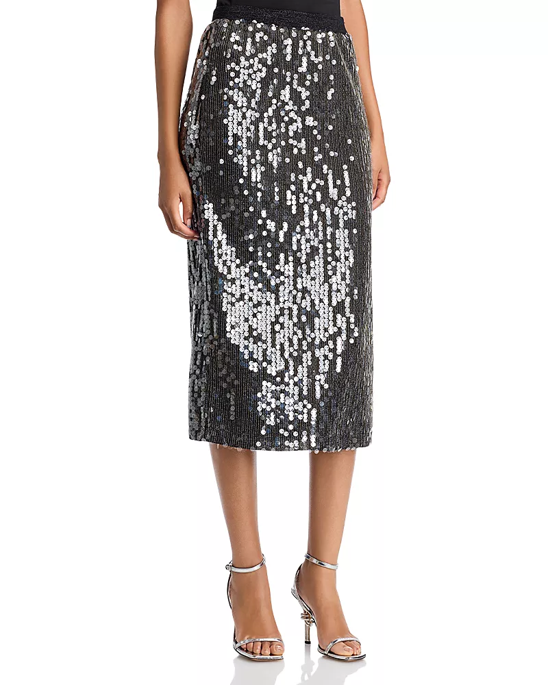 Ramy Brook Annita Paillette Midi Skirt