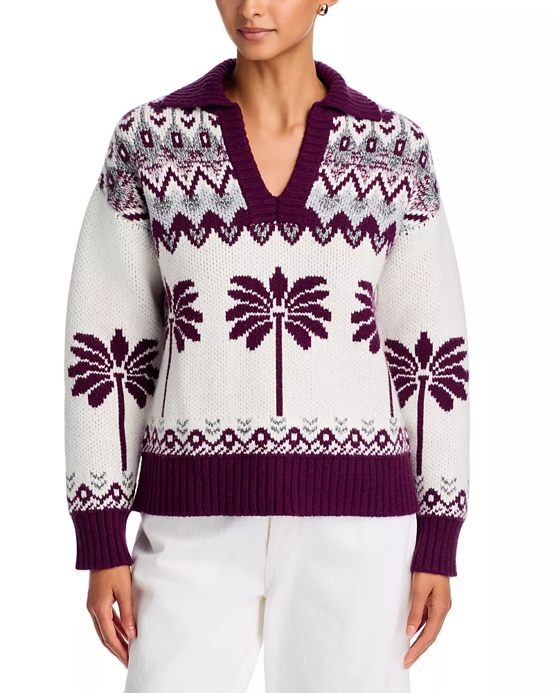 Tommy Bahama Cloud Bay Cotton Blend Fair Isle Sweater