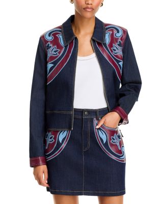 Bronwyn Cotton Blend Appliqu&eacute; Jacket