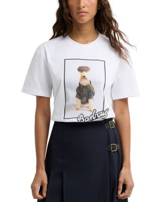 Joelle Cotton Dog Print Tee