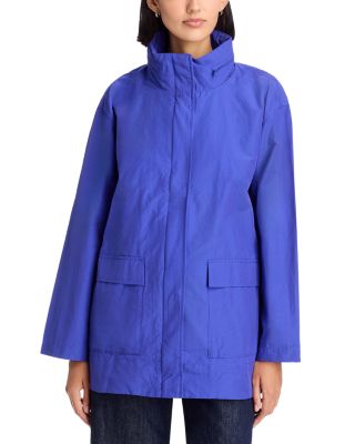Stand Collar Hidden Hood Coat
