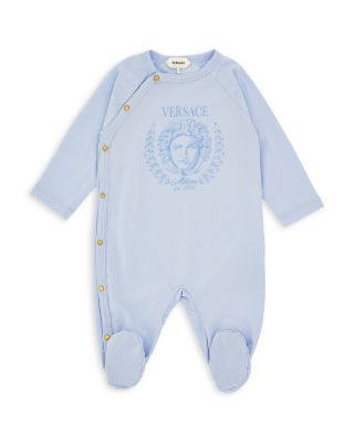 Unisex Stretch Jersey Medusa Riviera Print Cotton Blend Footie - Baby