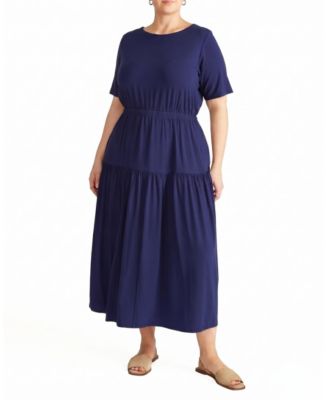  Women's Plus Thea Divine Jersey Midi Dress