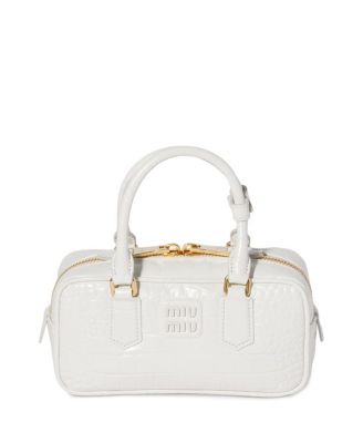 Miu Miu Arcadie Crocodile Embossed Calfskin Bag