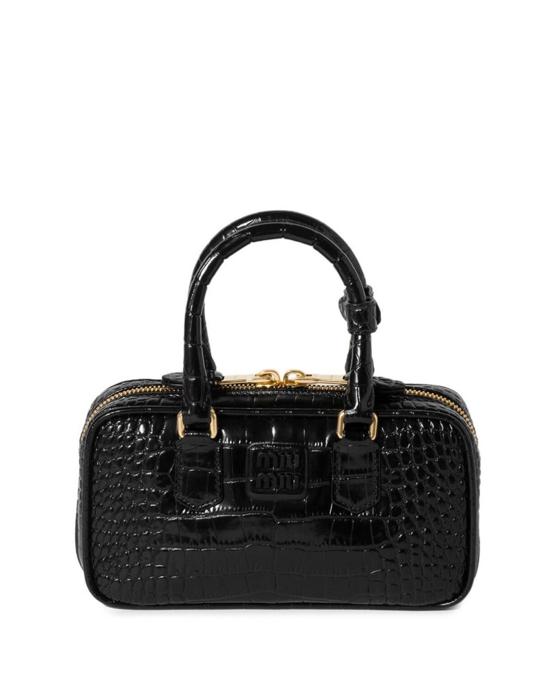 NEW! Miu Miu Mini Arcadie Bag in Crocodile Embossed Leather by Bloomingdale's
