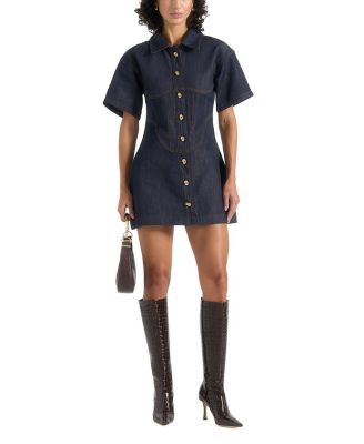 Mathilde Corset Contrast Stitch Dress