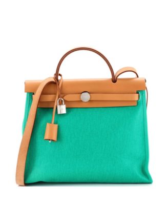 31 Herbag Zip Berline Vache Canvas and Leather