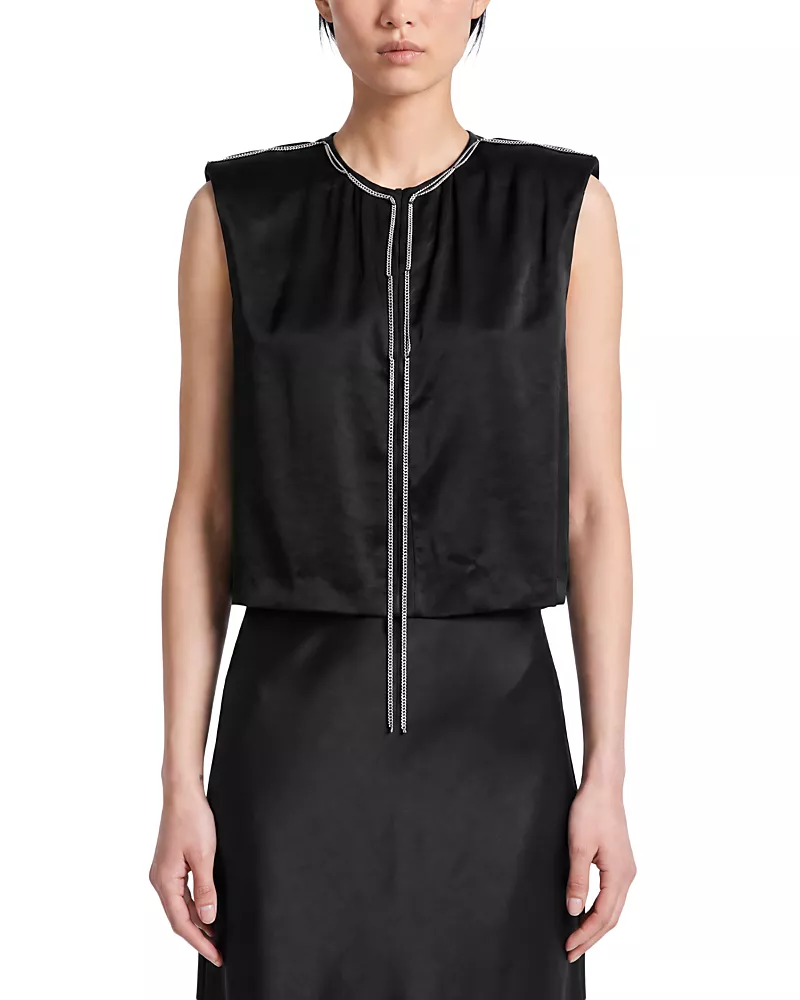 Saint Art Corvin Satin Chain Top