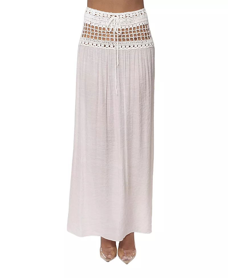Jluxlabel Resort Crochet Maxi Skirt