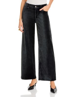 The Velvet Slim Palazzo High Rise Wide Leg Jeans in Black