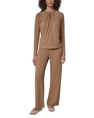 Long Sleeve Necklace Detail Top & Pants
