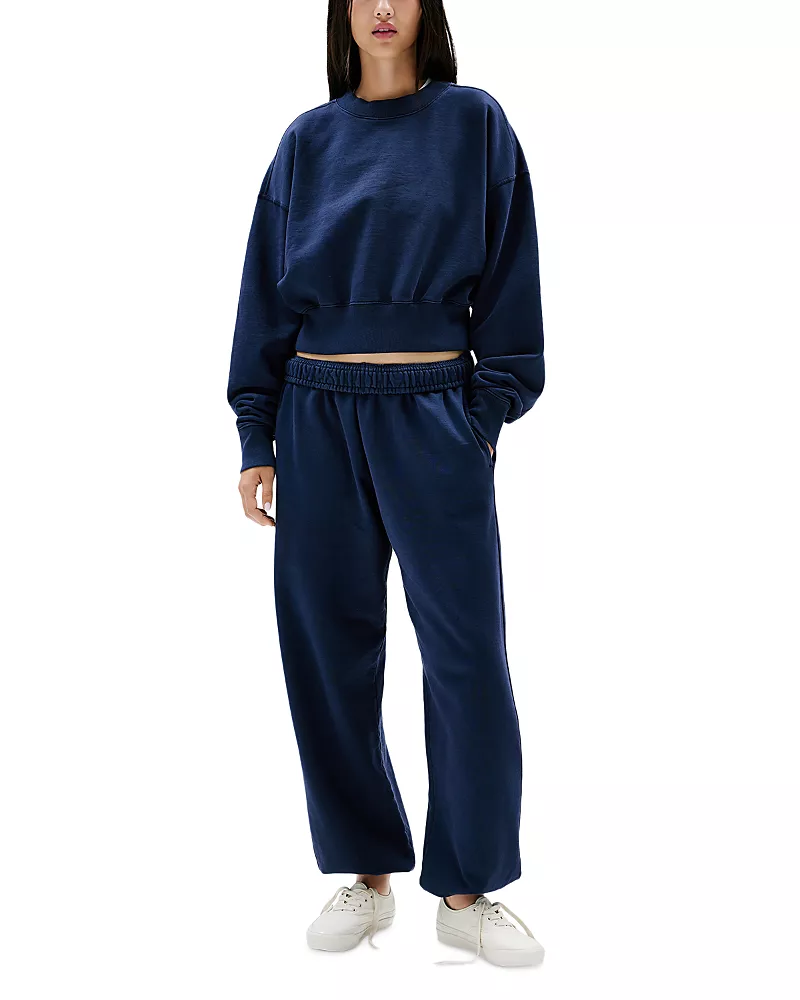 Slvrlake Cotton High Rise Slim Fit Sweatpants