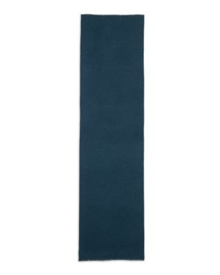 Reversible Tweed Scarf with Cut Fringe