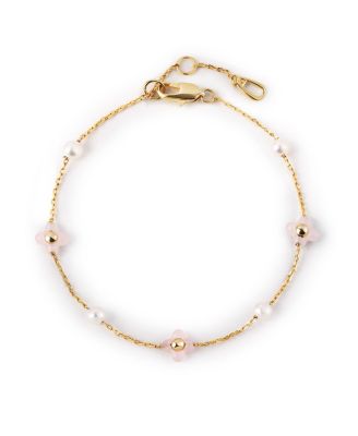  Hannah Rose Quartz Flower Bracelet