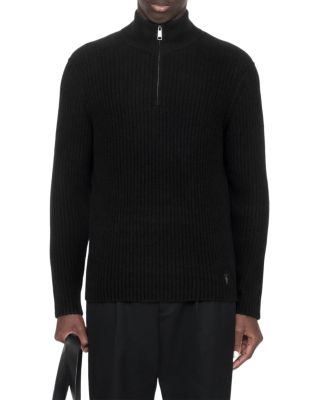 Allsaints Enzo Cashmere Ribbed Funnel Neck Sweater