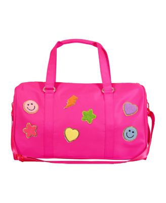  Girls' Nylon Duffle Bag with Assorted Patches