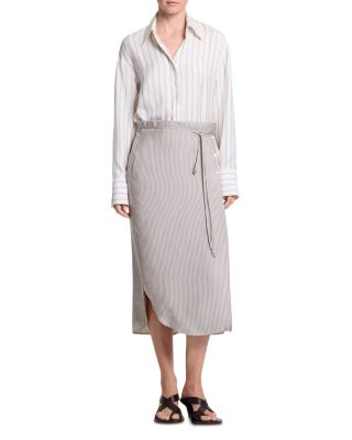 Counterpart Silk Wrap Midi Dress