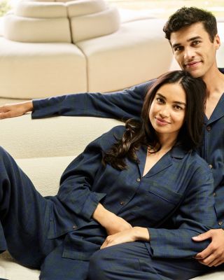 Flannel Plaid Matching Pajama Sets