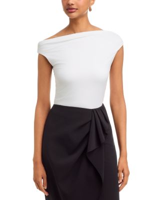 Jeri Stretch Jersey Off-the-Shoulder Top