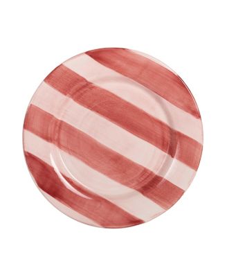  Stripes Hand Painted Dinner Plate - Set of 4
