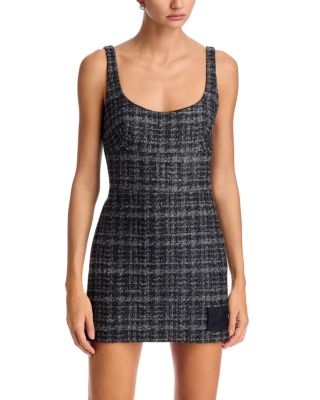 Tweed Fitted Mini Dress